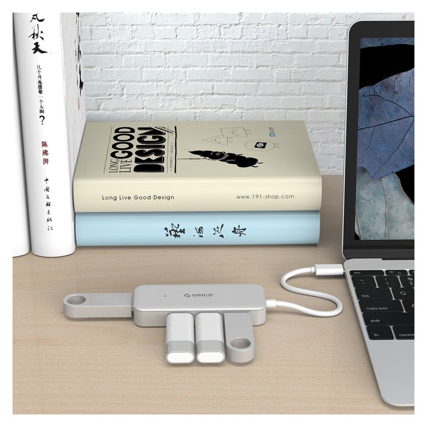 TC4U-U3 USB C HUB 4 Ports USB3.0 Plastics ABS