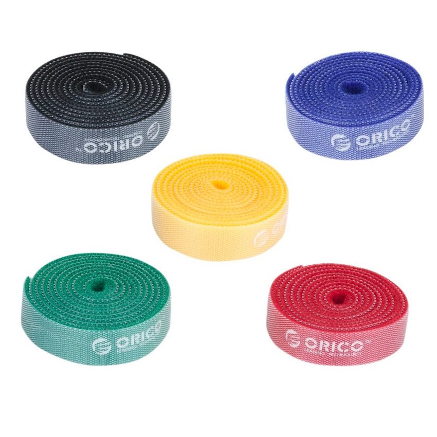 CBT-5S Cable Organizer Cable Wire Holder Cable Winder 5 Pcs Label Ribbon Wire Colorful