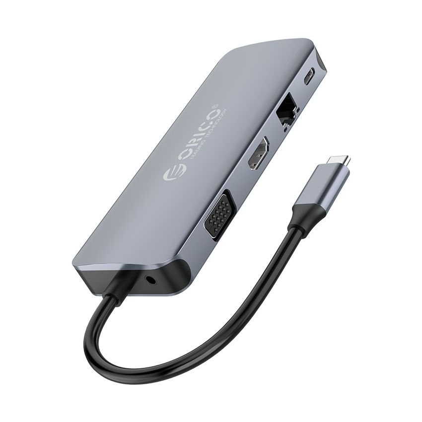 MC-U111P USB C HUB 11IN1 USB Type C / ThunderBolt3 Male HDMI,VGA Resolution 4K 30Hz ,VGA 1920*1080P 60Hz Aluminum