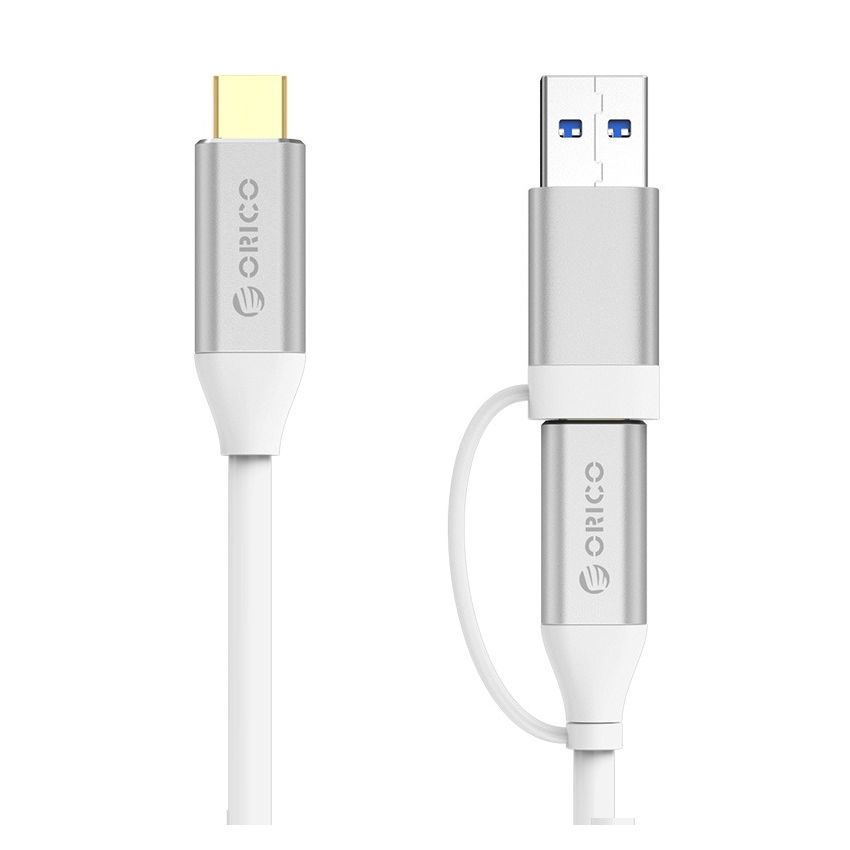 CCUZ10 USB C to USB C & USB A Dual-Connector Data Cable Cable