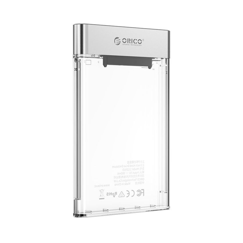 2.5 inch Transparent USB3.0 Hard Drive Enclosure