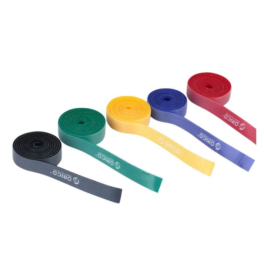 CBT-5S Cable Organizer Cable Wire Holder Cable Winder 5 Pcs Label Ribbon Wire Colorful