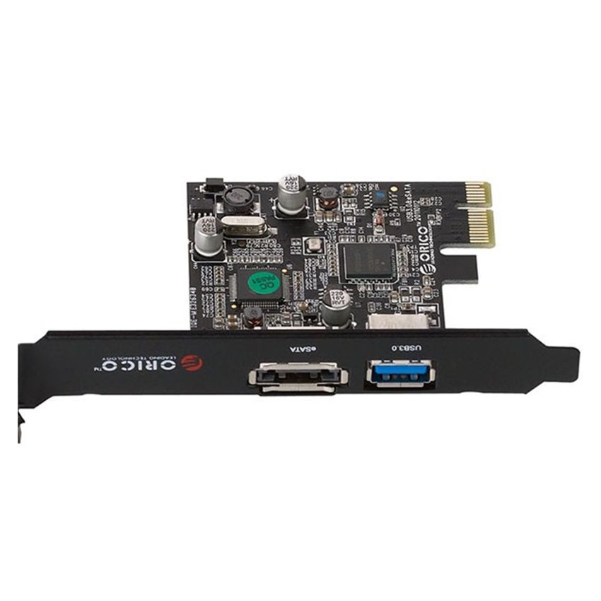 PNU3539-U3E USB3.0+eSATA PCI-E Express PCI Express to USB3.0 Adapter Card For Desktop PC Black