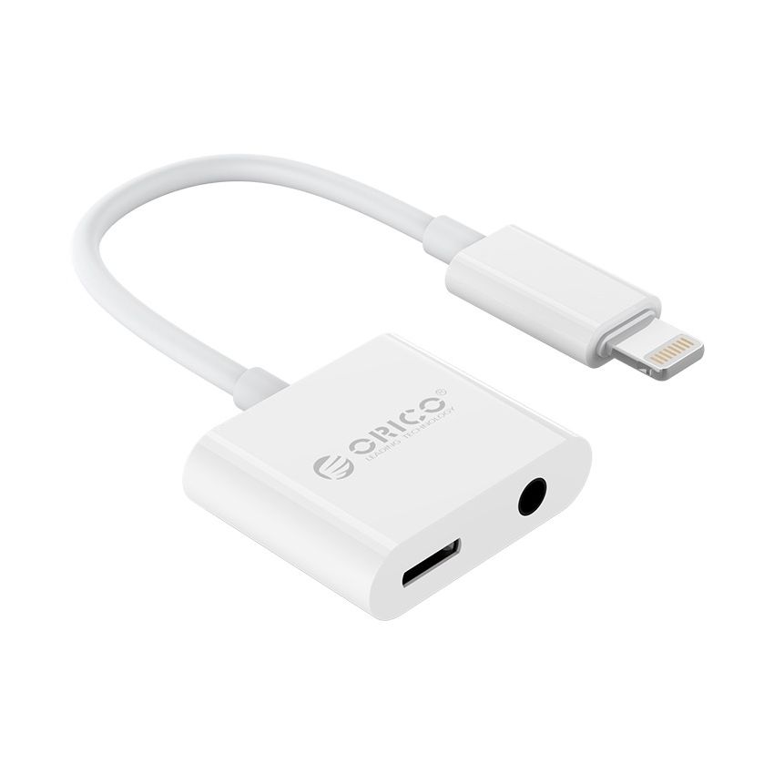 2LT 2in1 Charging & Audio Adapter Charging Current 2Amax for Phone (8 Pin to 8 Pin 3.5mm)