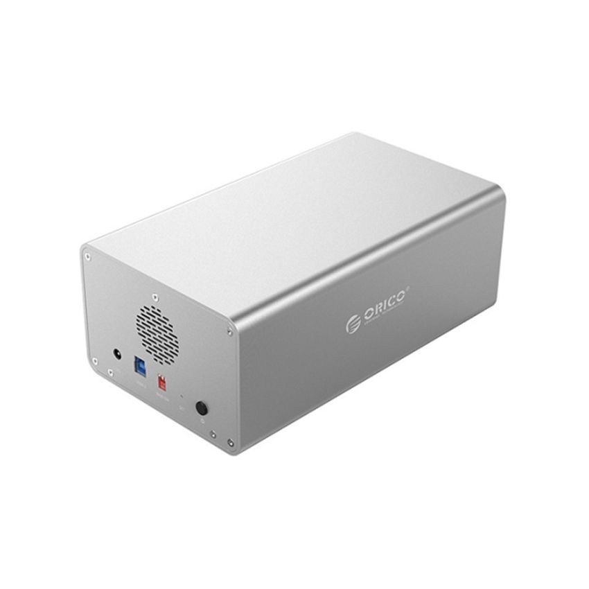 3529RU3-US Enclosure with Raid For 2.5 and 3.5-inch SATA HDD / SSD 2 Bays USB3.0 Type-B Single disk 16TB, supports 32TB Max (Not Including Hard Drive) Color Silver