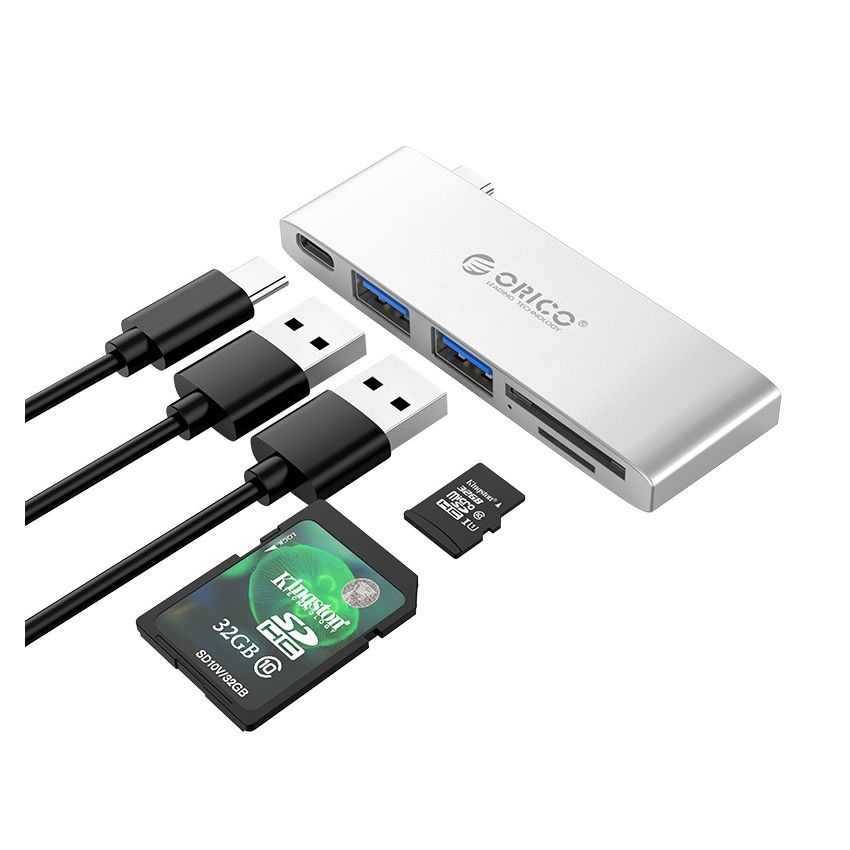 CLH-X6 USB C HUB 5IN1 with 4K HDMI, Type-C with 60W PD Charging