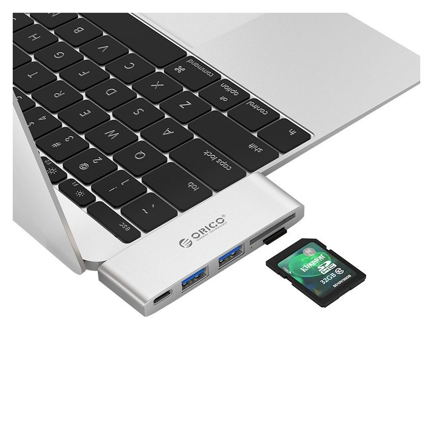 CLH-X6 USB C HUB 5IN1 with 4K HDMI, Type-C with 60W PD Charging