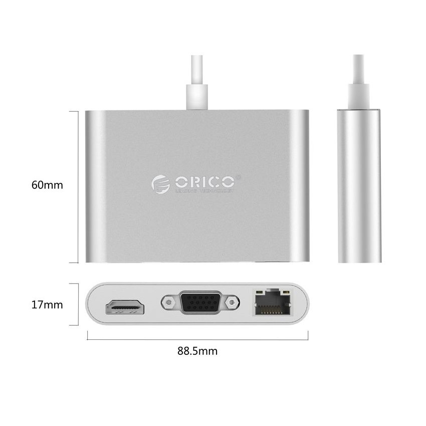 RCNB USB C HUB 6IN1 Aluminum