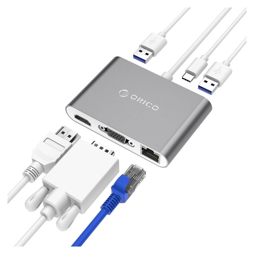 RCNB USB C HUB 6IN1 Aluminum