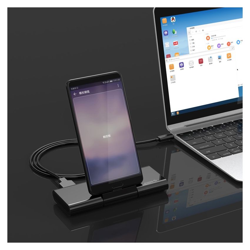 XC-401 USB C HUB 5IN1 Resolution 4K@60Hz PD 60W Plastics ABS