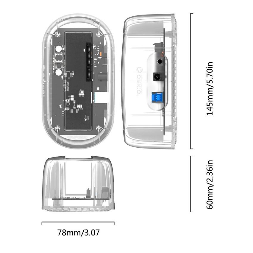 6139U3 HDD Docking For 2.5/3.5