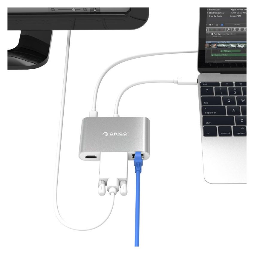 RCNB USB C HUB 6IN1 Aluminum