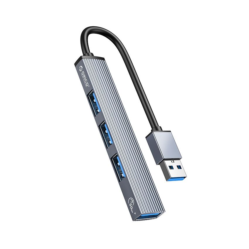 AH-A13 HUB USB-A To USB3.0*1 USB2.0*3 Grey 2 Years Warranty