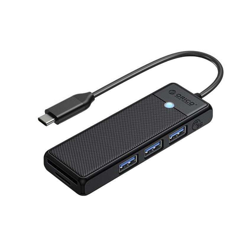 USB-C hub with 3x USB-A, SD and Micro SD slot