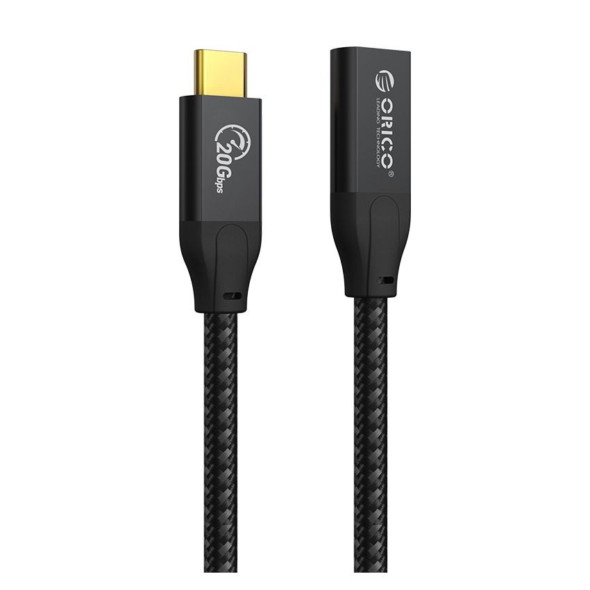 CY32 USB C 3.2 Gen2*2 20Gbps High-speed Extension Cable Black 2 2 Years Warranty