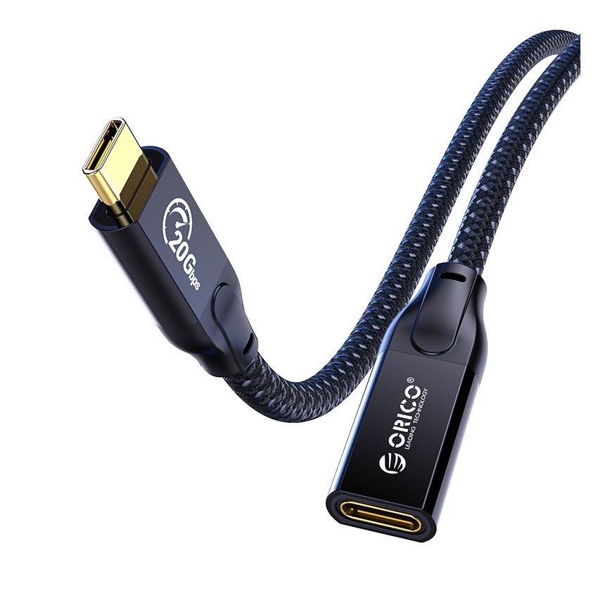 CY32 USB C 3.2 Gen2*2 20Gbps High-speed Extension Cable Black 2 2 Years Warranty