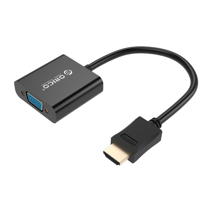 DHTV-C20 HDMI A to VGA Adapter Cable 15cm Audio & Video Convertor