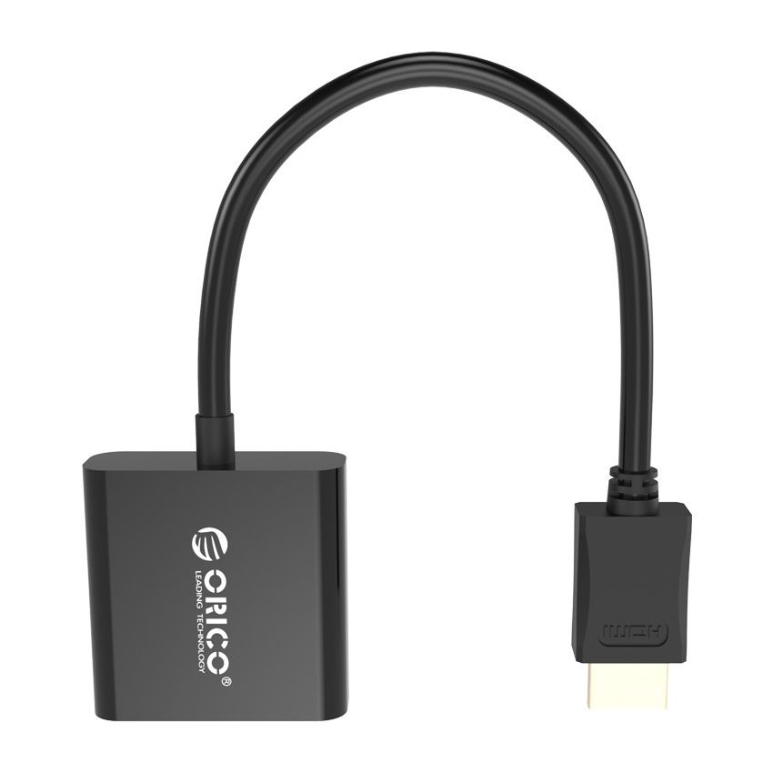 DHTV-C20 HDMI A to VGA Adapter Cable 15cm Audio & Video Convertor