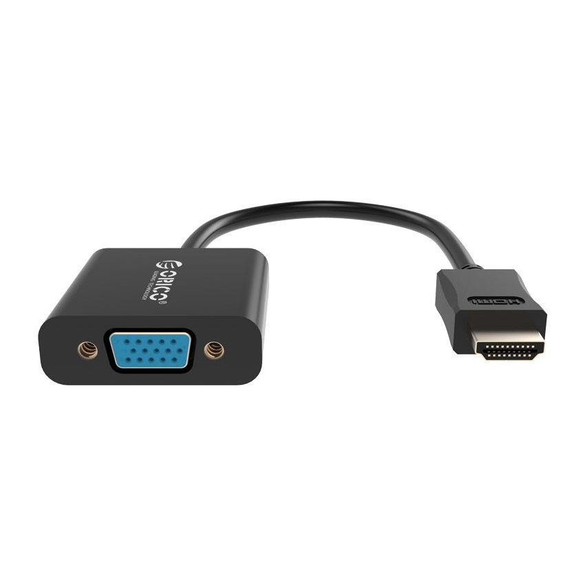DHTV-C20 HDMI A to VGA Adapter Cable 15cm Audio & Video Convertor