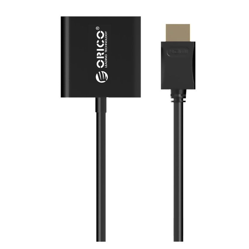 DHTV-C20 HDMI A to VGA Adapter Cable 15cm Audio & Video Convertor