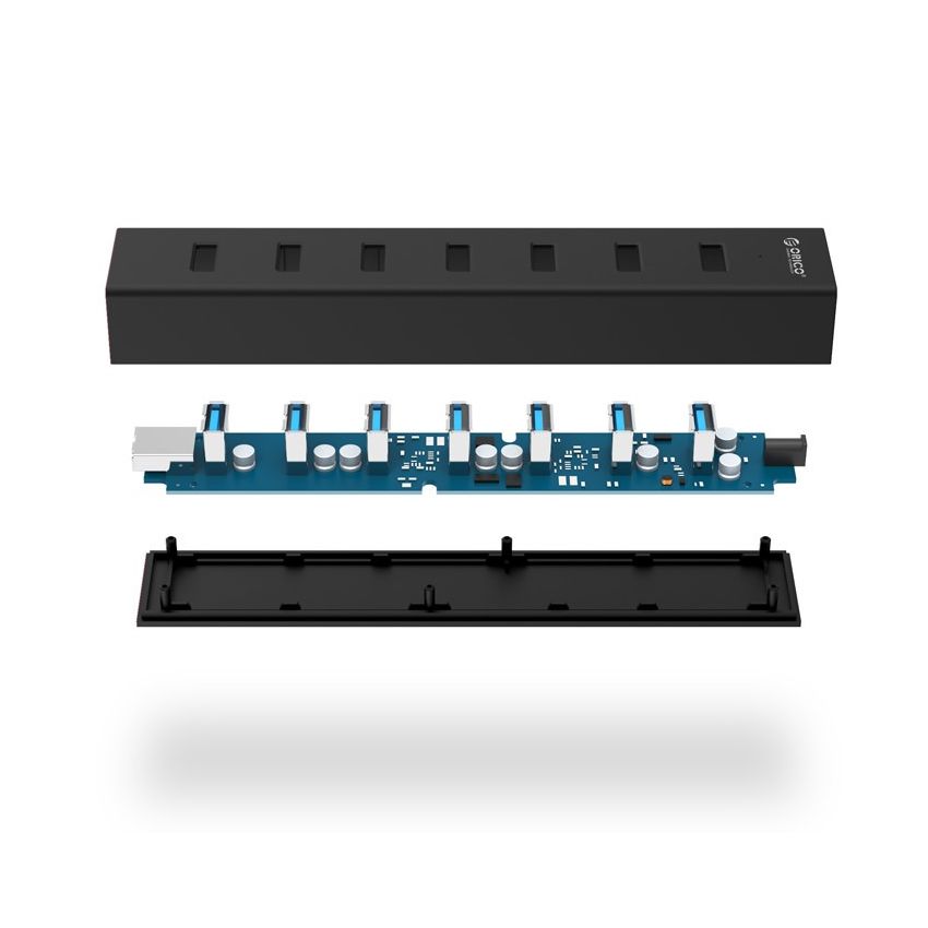 H7013-U3 USB HUB 7 Ports USB3.0 Plastics ABS