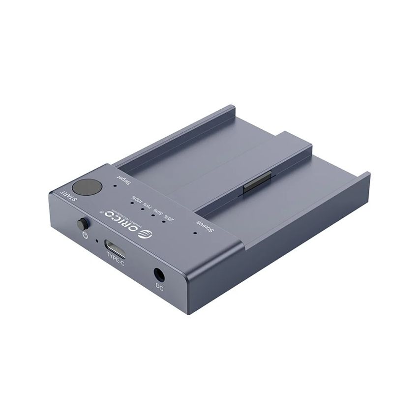 M2P2-C3-C Dual Bay M.2 NVME SSD Enclosure With Offline Clone Function USB-C 3.1 Gen2 10Gbps For M Key & M/B Key NVME PCIe SSD Solid State Drive