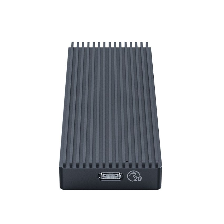 M2PAC3-G20 USB3.2 20Gbps M.2 NVMe SSD Enclosure Gray