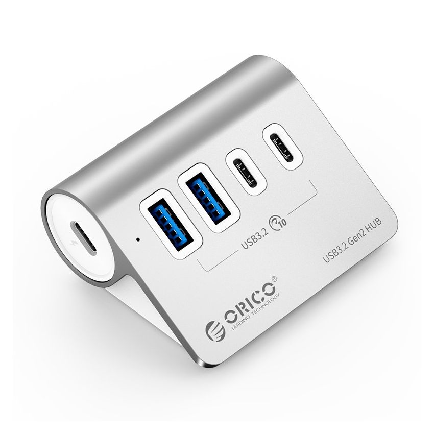 M3CU2-G2-05 HUB 4-PORTS USB3.2 10Gbps Silver 2 Years Warranty