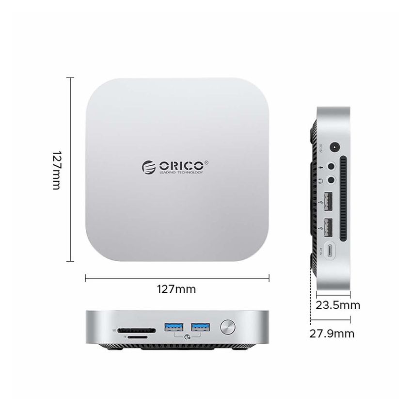 M49P MiniLink Type-C Docking Station With M2 Enclosure USB C HUB For Mac Mini M4