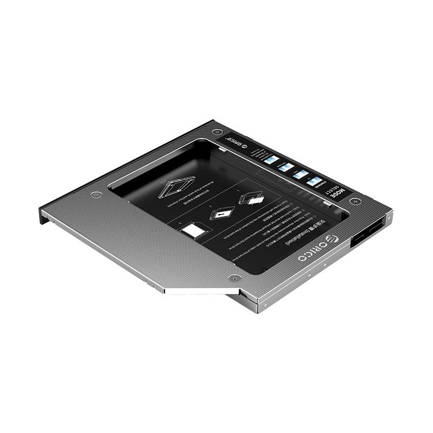 M95SS Laptop Hard Drive Caddy for Optical Drive 7mm/9mm HDD and SSD with 2.5-inch SATA, support 2TB capacity Aluminum