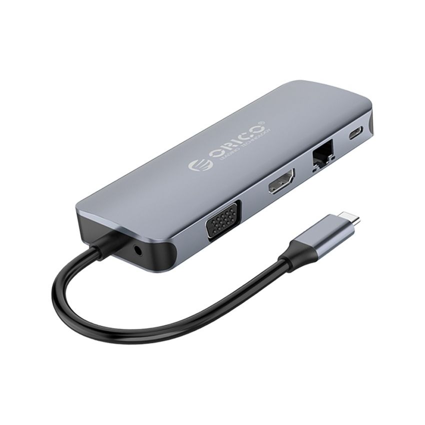 MC-U111P USB C HUB 11IN1 USB Type C / ThunderBolt3 Male HDMI,VGA Resolution 4K 30Hz ,VGA 1920*1080P 60Hz Aluminum