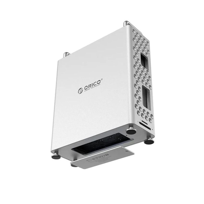 Orico Mini Pro 5 in 1 Stand for Mac Mini M4 With Nvme Enclousre , USB-A ports and SD/TF reader