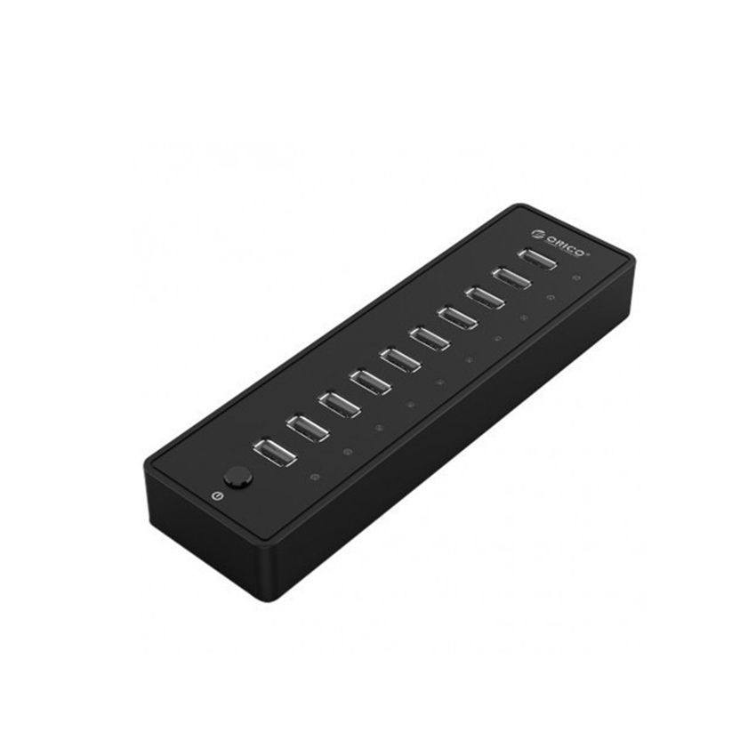 10 PORTS USB2.0 HUB W/ POWER 12V 2.5A - P10-U2