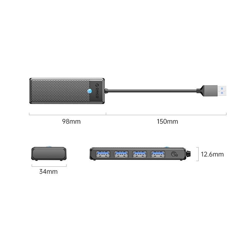 PAPW4A 4-Port USB3.0 Hub
