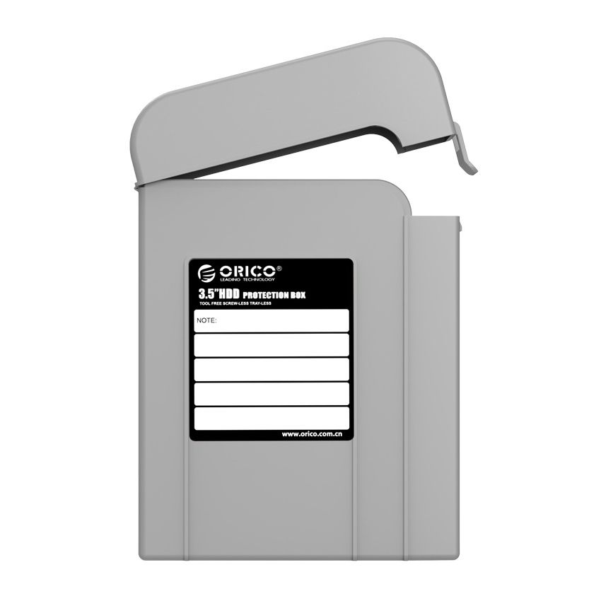 PHI-35 3.5 inch Hard Drive Protection Box Material PC + ABS SHOCKPROOF, DUSTPROOF, SPILL-RESISTANT. Color Orange/Grey/Purple /Blue/Green