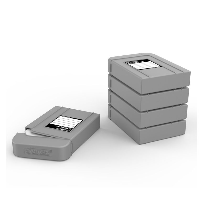 PHI-35 3.5 inch Hard Drive Protection Box Material PC + ABS SHOCKPROOF, DUSTPROOF, SPILL-RESISTANT. Color Orange/Grey/Purple /Blue/Green