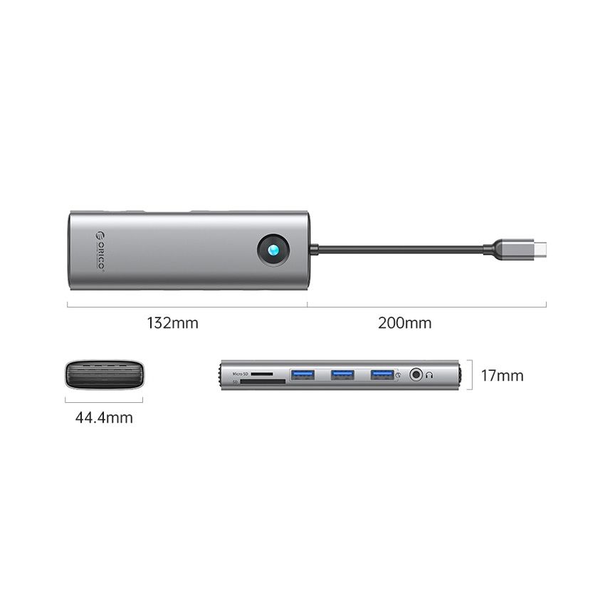 PW11-10P Type-C 10-in-1 5Gbps Multifunction Docking Station