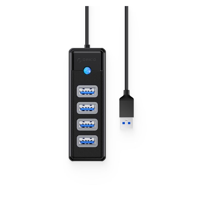 PW4U-U3 4 Ports USB-A To USB3.0 HUB 5Gbps Black 2 Years Warranty
