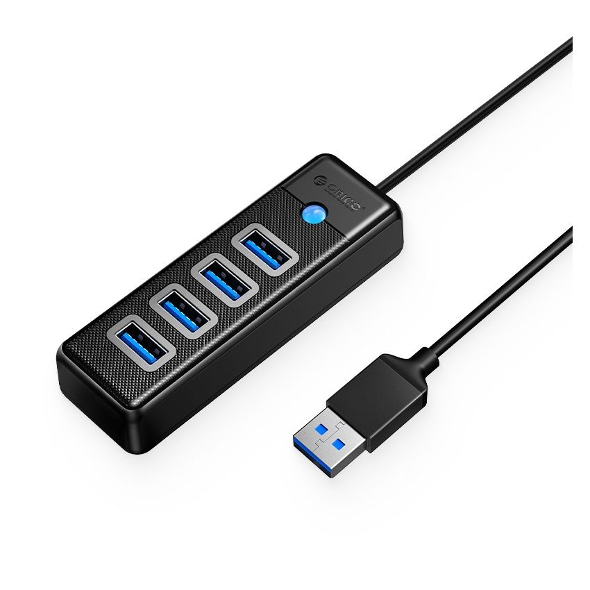 PW4U-U3 4 Ports USB-A To USB3.0 HUB 5Gbps Black 2 Years Warranty