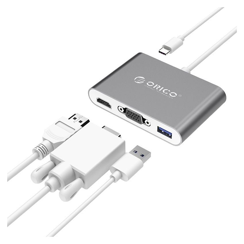 RCHV USB-C HUB 3IN1 Aluminum