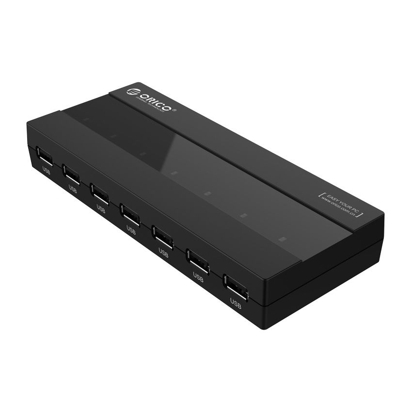 H727RK-U2 USB HUB 7 Ports USB2.0 Plastics ABS