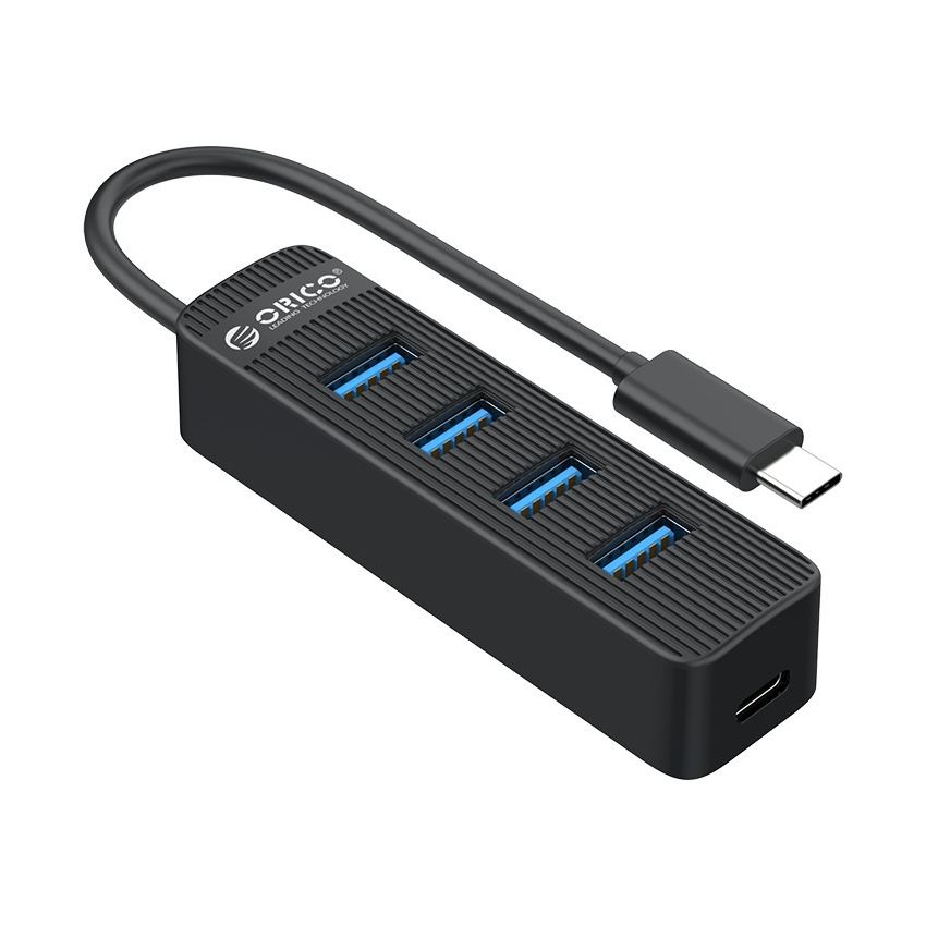 TWC3-4A Type-C 4 Ports USB3.0 HUB With Type C Power Supply Port For Laptop Computer Accessories USB Splitter USB3.0 OTG Adapter