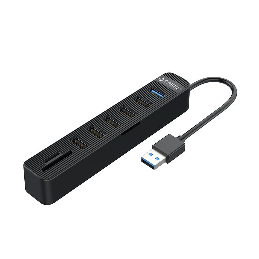 TWU32-6AST 6 Ports USB3.0 HUB with Card Reader Black