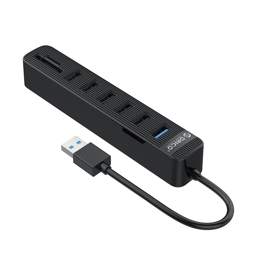 TWU32-6AST 6 Ports USB3.0 HUB with Card Reader Black
