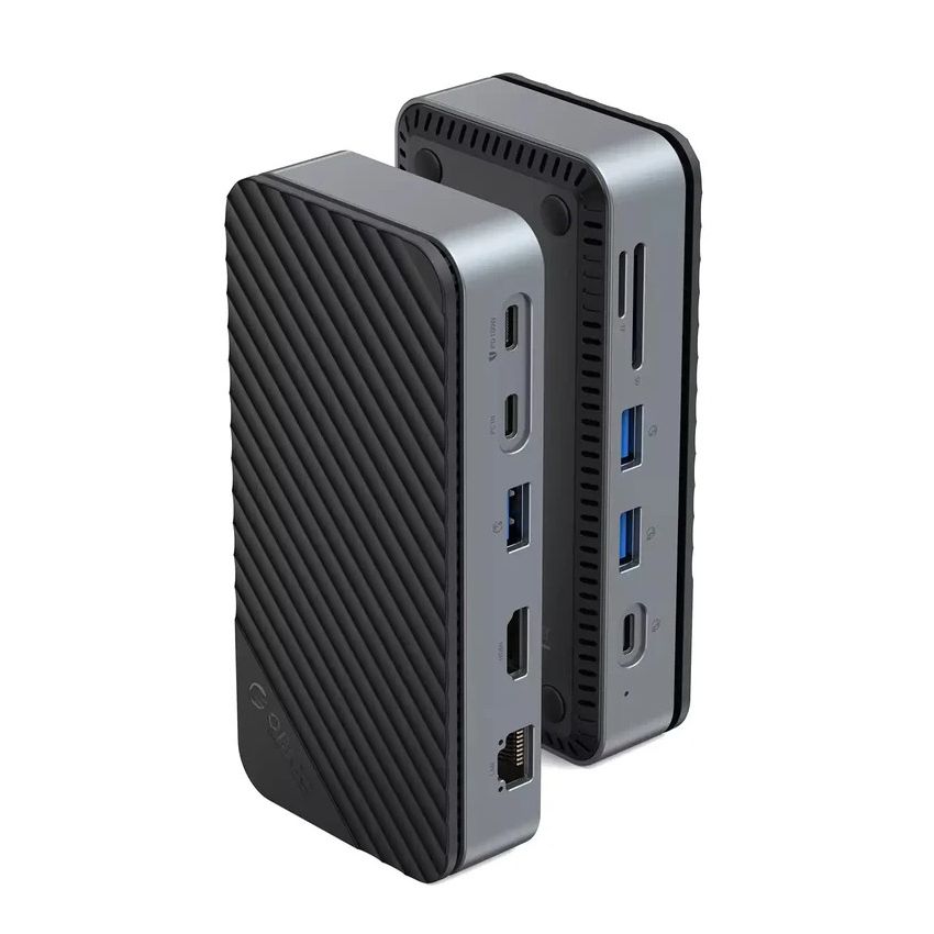 DPM2P9 10 in 1 Docking Station with M.2 NVMe/NGFF SSD Enclosure & Cooling Fan