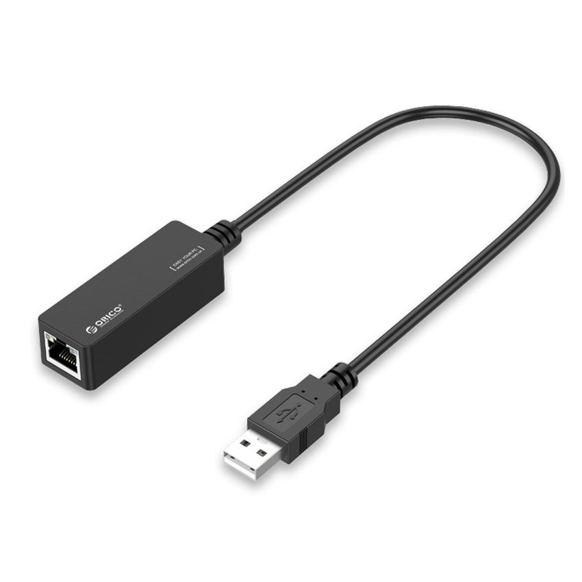 UTJ-U2 USB3.0 to RJ45 10M/100 Lan Network Card Cable 10cm Gigabit Ethernet Adapter Black