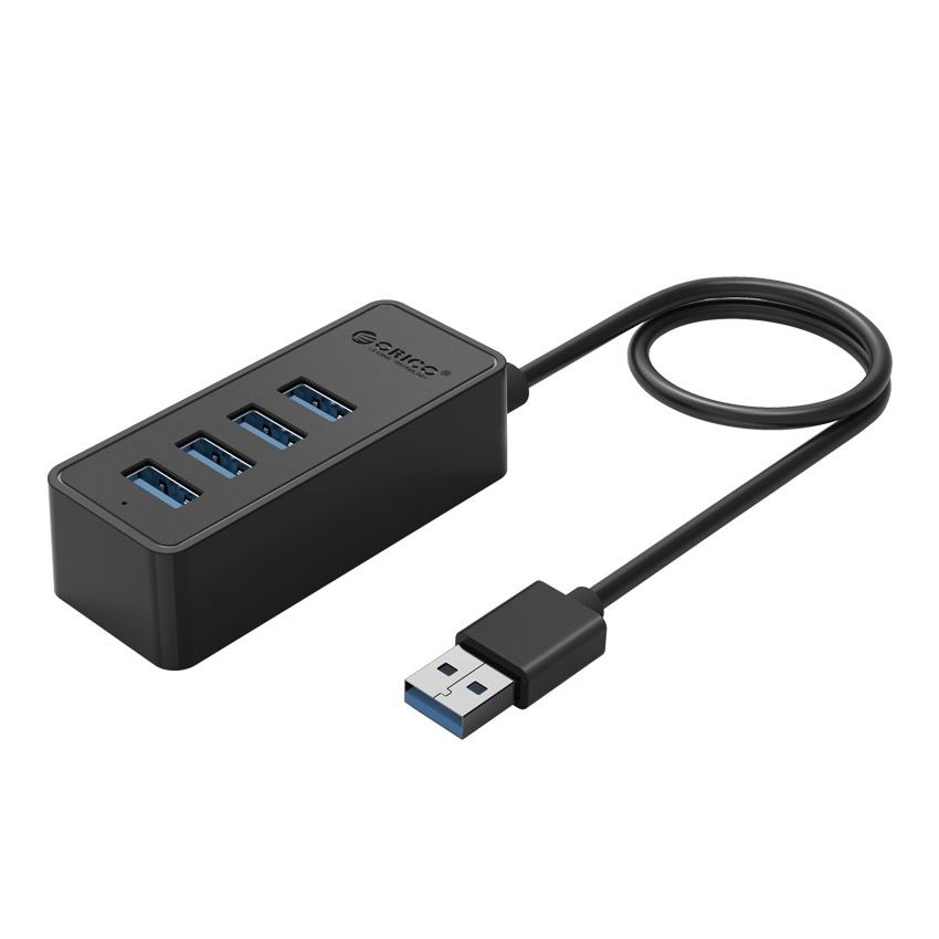 4 Port USB3.0 HUB with Micro B Power Port Black 2 Years Warranty