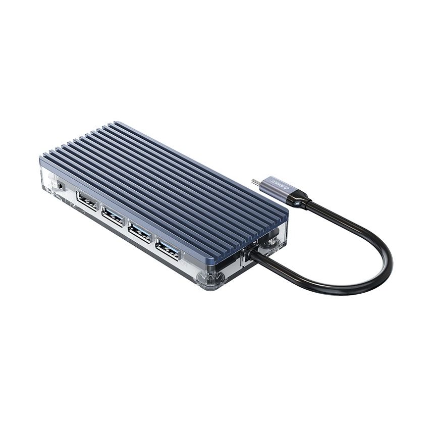 WB-11P Type-C 11-in-1 Transparent Hub