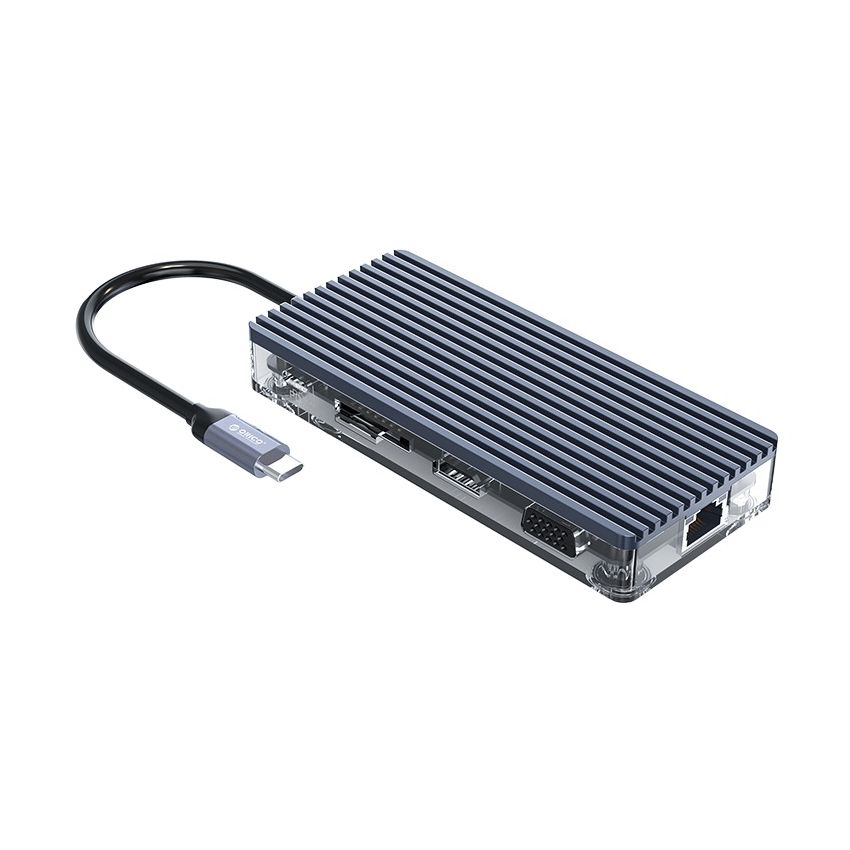 WB-11P Type-C 11-in-1 Transparent Hub