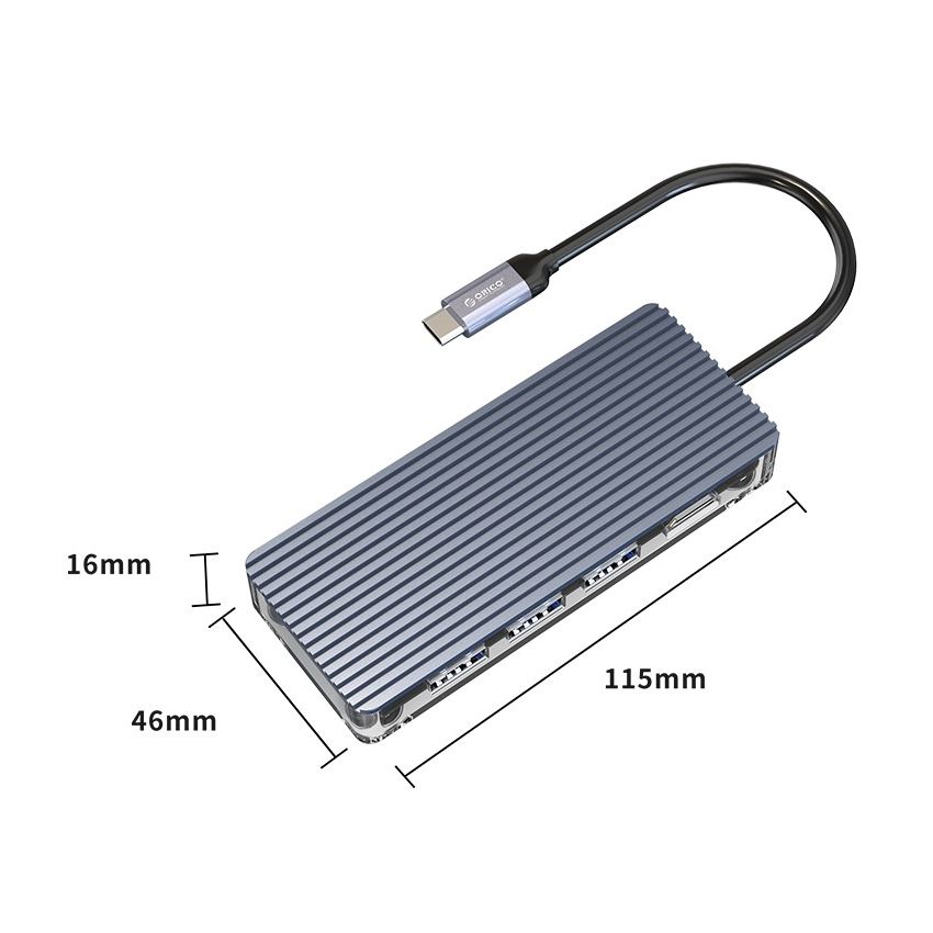 WB-7P Type-C 7-in-1 Transparent Hub